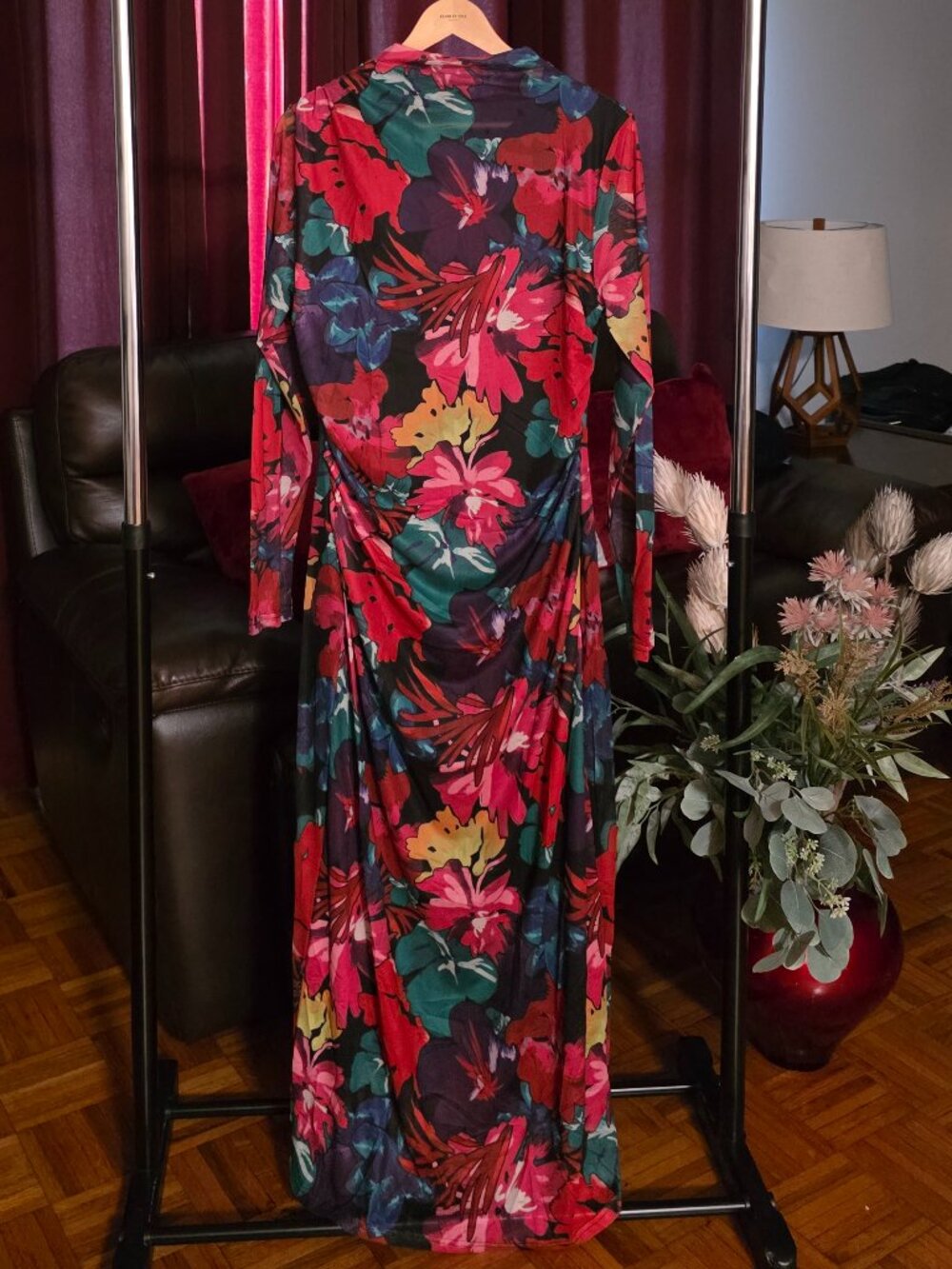 FLORAL LONGSLEEVE MAXI DRESS!